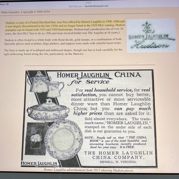 Hudson Majestic Antique (3) Homer Laughlin Butter Pats!! - Picture 6 of 6